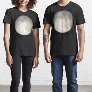 Vestige black moon phase t shirt mens small